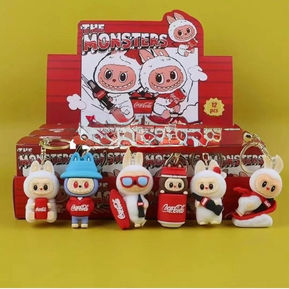 Labubu x Coca-Cola Keychain: Cola Series vinyl Blind Box  (Pack of 1)